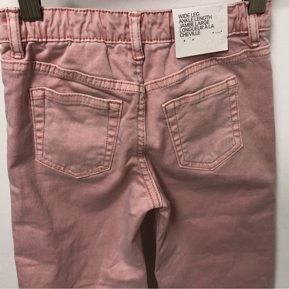 NEW WITH TAGS H&M Girl’s Wide Leg & Ankle Length Baby Pink Pants Size 3-4 - Picture 6 of 6